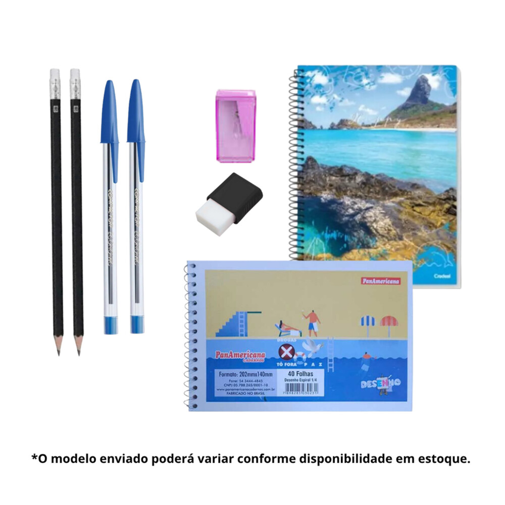 Kit Escolar Fundamental 2 para Neurodivergentes com Abafador