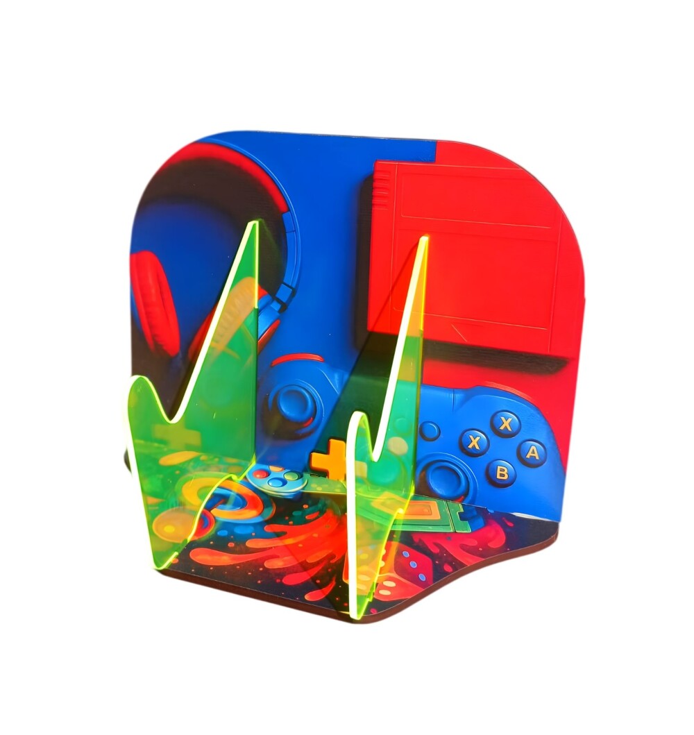 Suporte Gamer para controles Kripton que Brilha no escuro