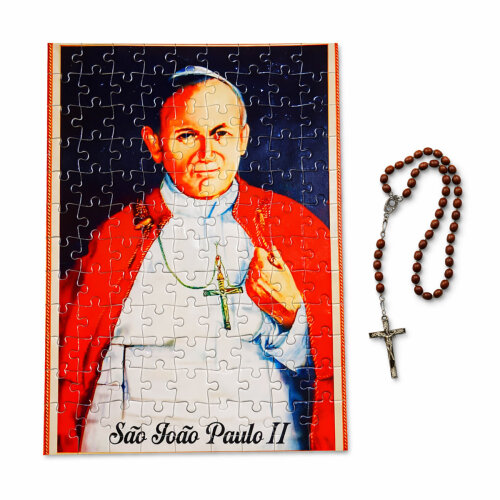 Quadro Decorativo Quebra-cabeça de 120 peças A3 São João Paul