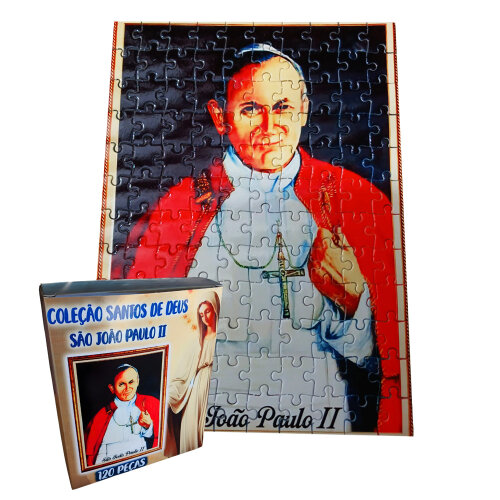 Quebra-cabeça Especal São João Paulo II 300 peças + Terço