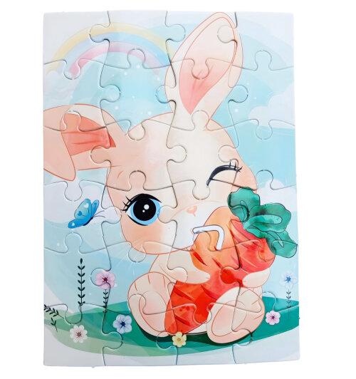 Kit Divertido 3 Quebra-Cabeças Animais Fofinhos Infantil
