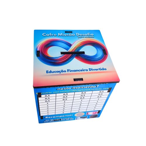 Jogo Educação financeira para Autistas Cofrinho Desafio com Mis