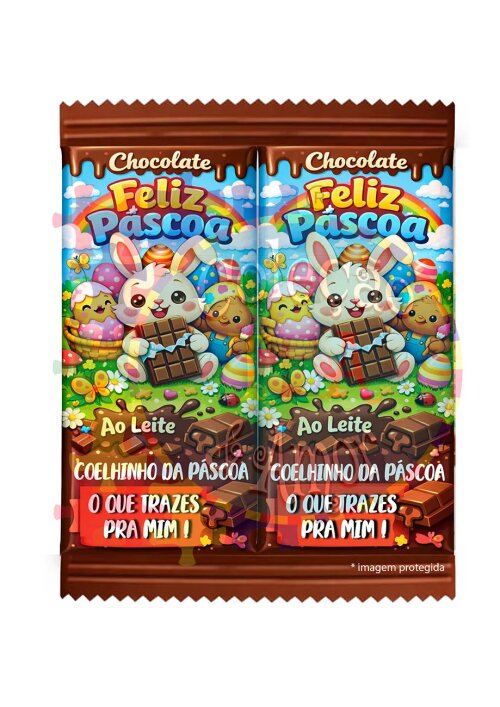 Kit 15 Adesivos de Páscoa para Barra de Chocolates Jesus Ressuscitou - Faça você mesmo
