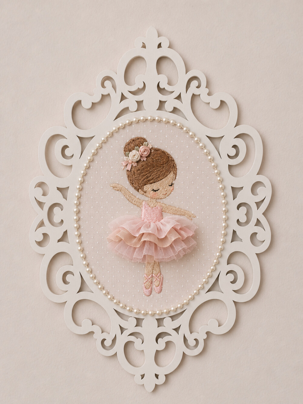 Quadro porta maternidade bailarina