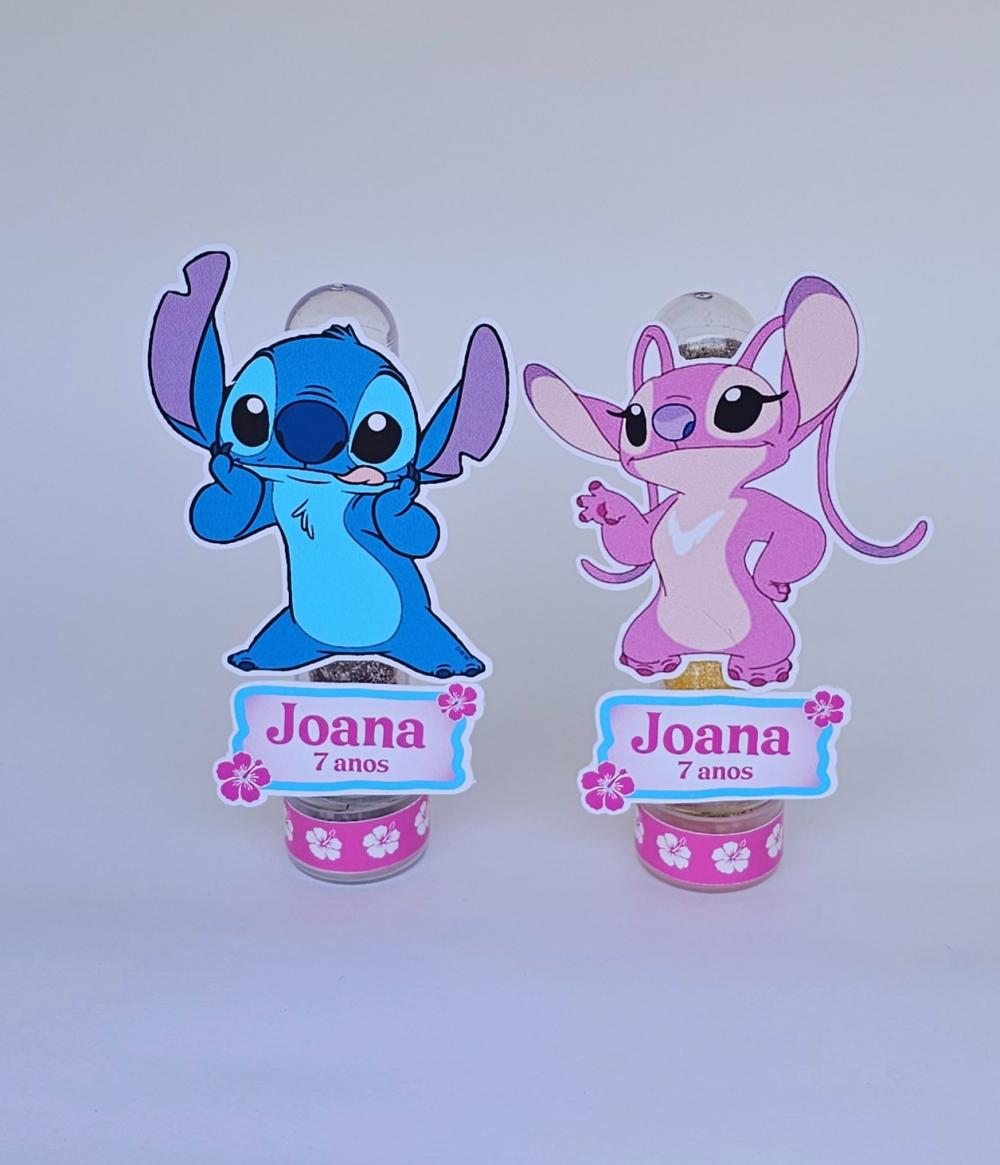 kit 20 Tubete Stitch & Angel 3D Personalizados.