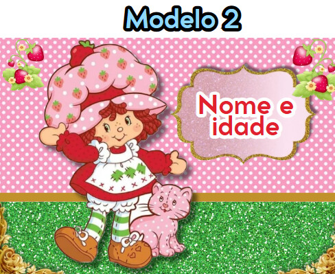 Sacolinhas PEGUE E MONTE Moranguinho - Horizontal | Lembrancinha