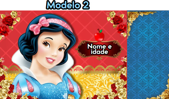 Sacolinhas PEGUE E MONTE Princesas - Horizontal | Lembrancinha In