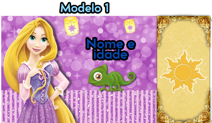 Sacolinhas PEGUE E MONTE Princesas - Horizontal | Lembrancinha In
