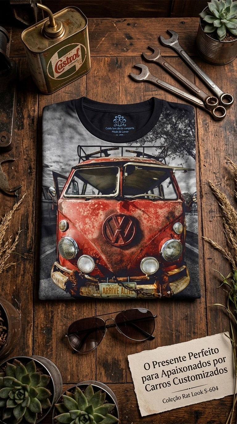 Volkswagen Kombi Rat Look Vintage  S-604