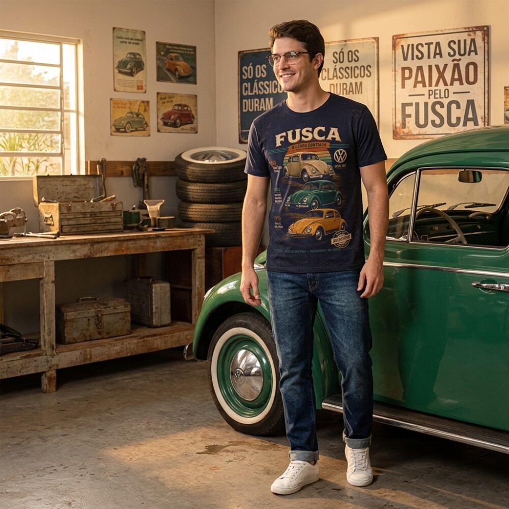 Camiseta Volkswagen Fusca Vintage S-708