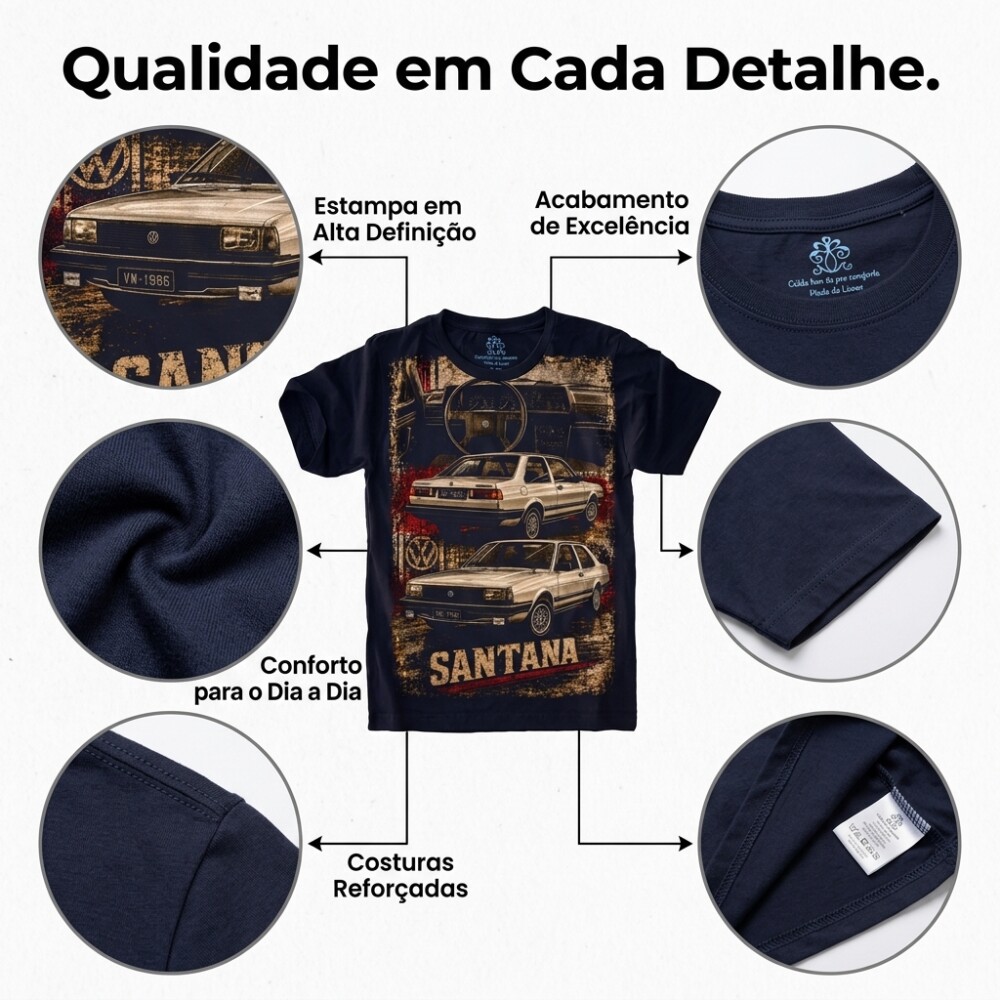 Camiseta Volkswagen Santana Vintage S-694