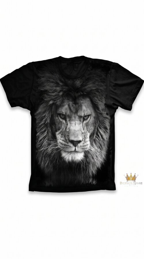 Camiseta Leão Negro S-358
