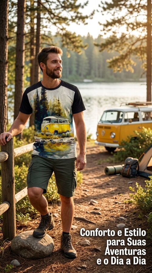 Volkswagen Kombi Camping Adventure Vintage S-614
