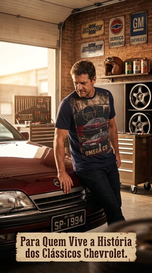 Camiseta Chevrolet Omega CD Vintage S-763