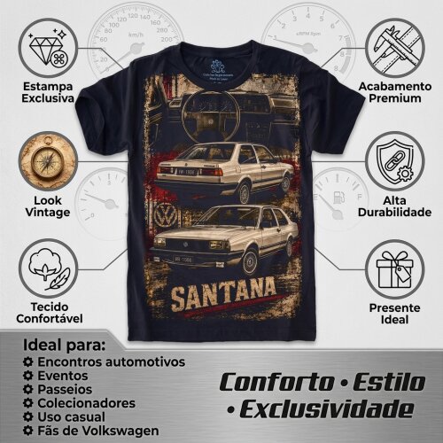 Camiseta Volkswagen Santana Vintage S-694