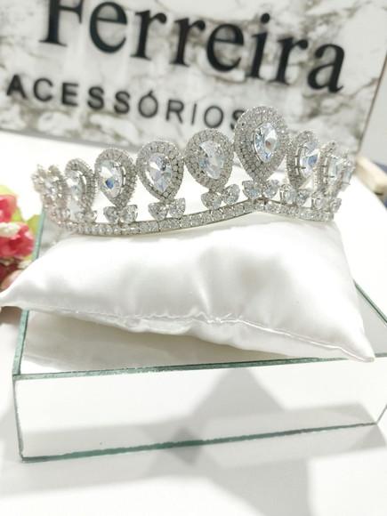 Coroa para Noivas Acessorio de Zirconia