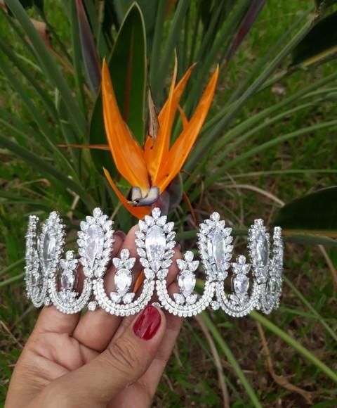 Coroa para Noivas Acessorio de Zirconia