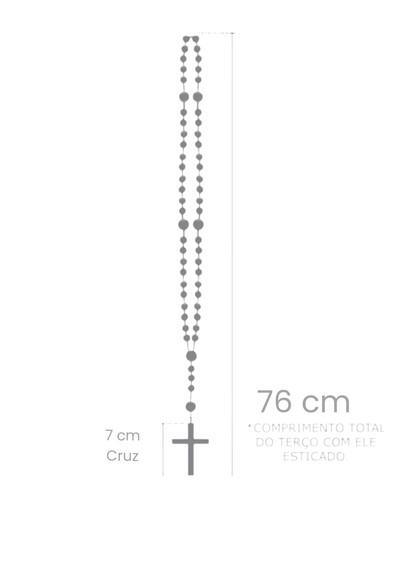 Terço Personalizado Noiva de Cristal Nossa Senhora Aparecida