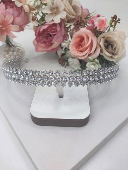 Tiara ou Porta Coque Zirconias