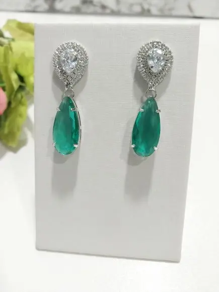 Brinco Zirconia Azul