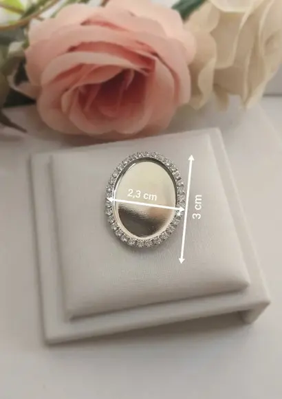 Broche Relicário com Foto para Lapela do Noivo