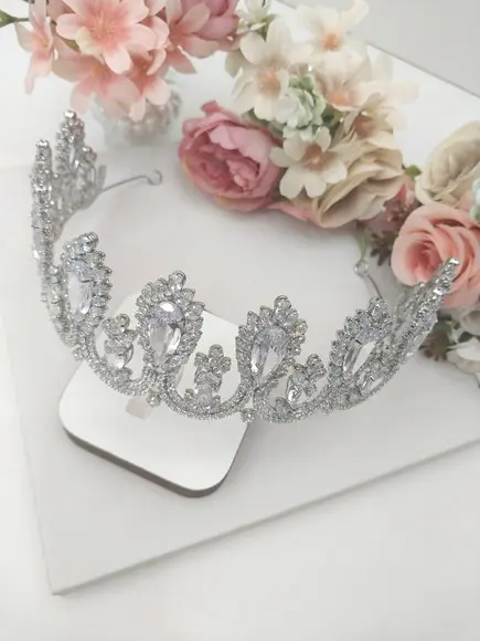 Coroa para Noivas Acessorio de Zirconia