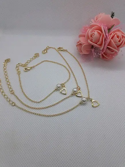 Pulseira Madrinha Pérola e Coração