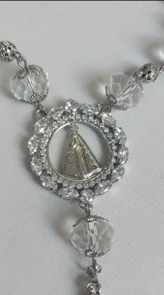 Terço Dezena de Noiva de Cristais Nossa Senhora Aparecida
