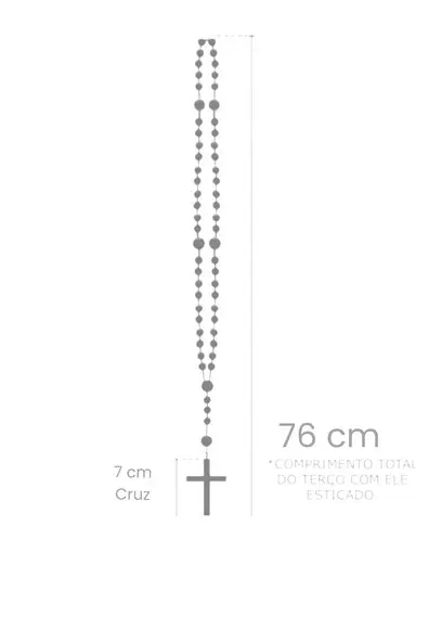 Terço Personalizado Noiva de Cristal Nossa Senhora Aparecida