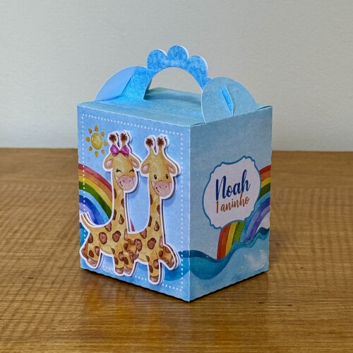 KIT FESTA PERSONALIZADO ARCA DE NOÉ MENINO (20 CAIXINHAS) - Cóp