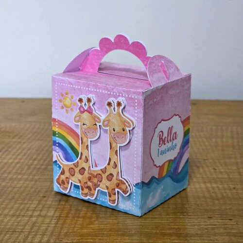 KIT FESTA PERSONALIZADO ARCA DE NOÉ MENINA (30 CAIXINHAS)