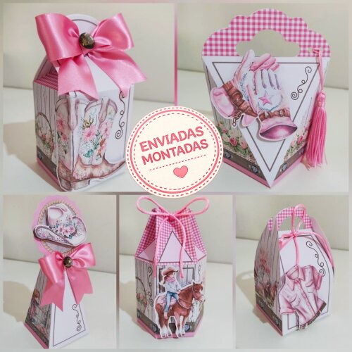 KIT FESTA PERSONALIZADO BOIADEIRA - COWGIRL (30 CAIXINHAS)