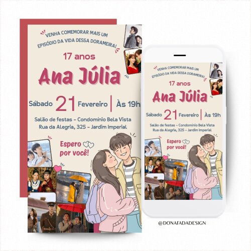 Convite Digital "Dorama"