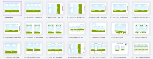 64 moldes no canva