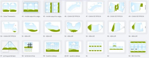 64 moldes no canva