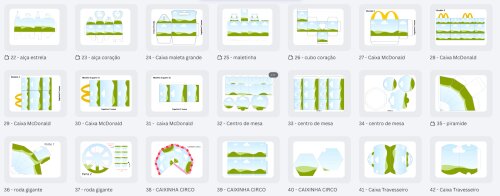 64 moldes no canva
