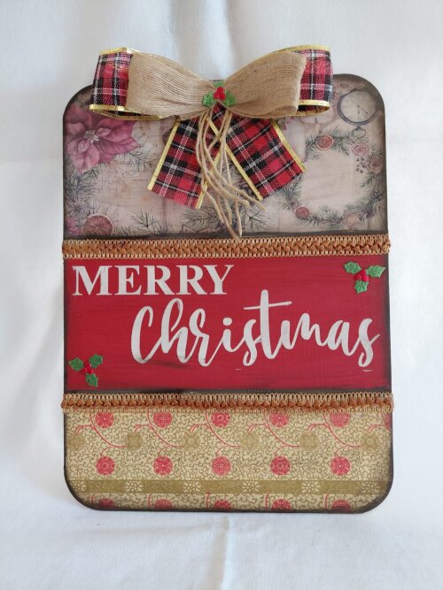 Placa Decorativa Natal, Quadro Natalino, Decoração
