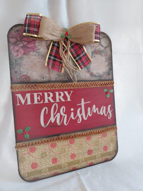 Placa Decorativa Natal, Quadro Natalino, Decoração