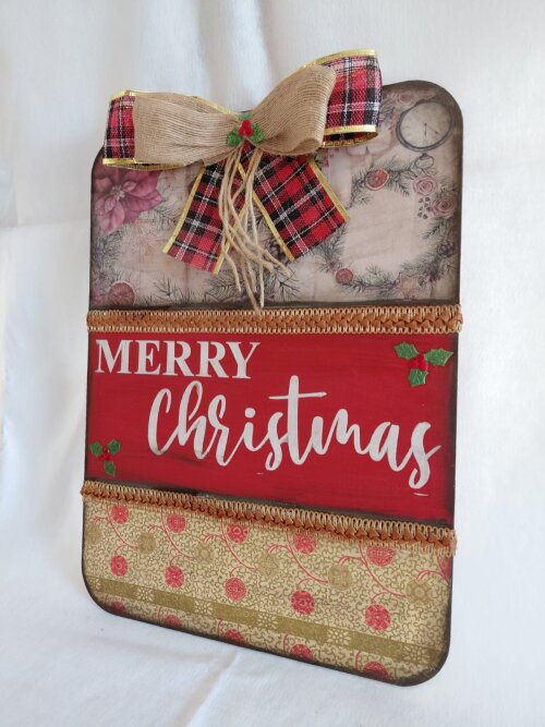 Placa Decorativa Natal, Quadro Natalino, Decoração