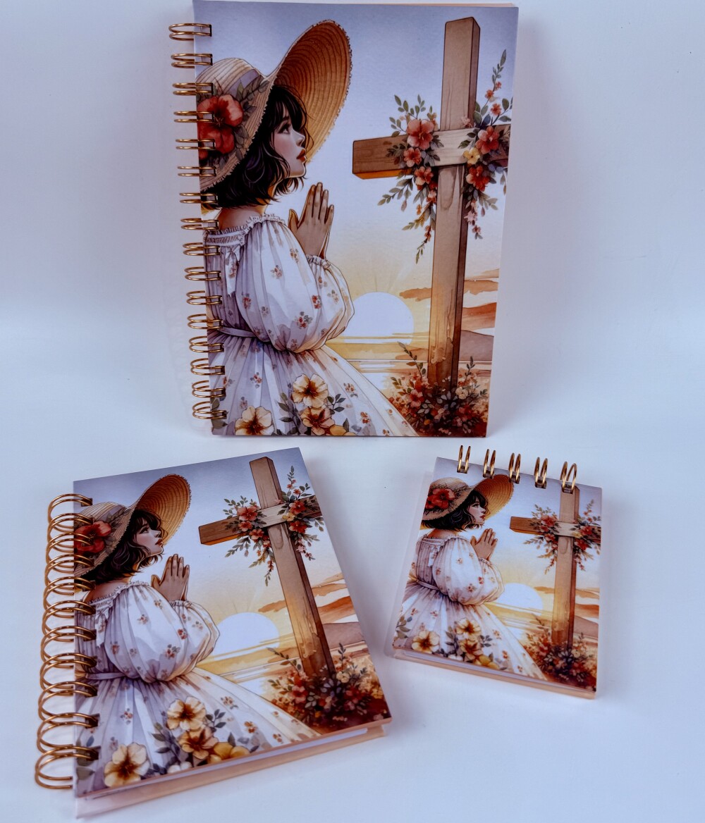 Kit Caderno cristão encadernado