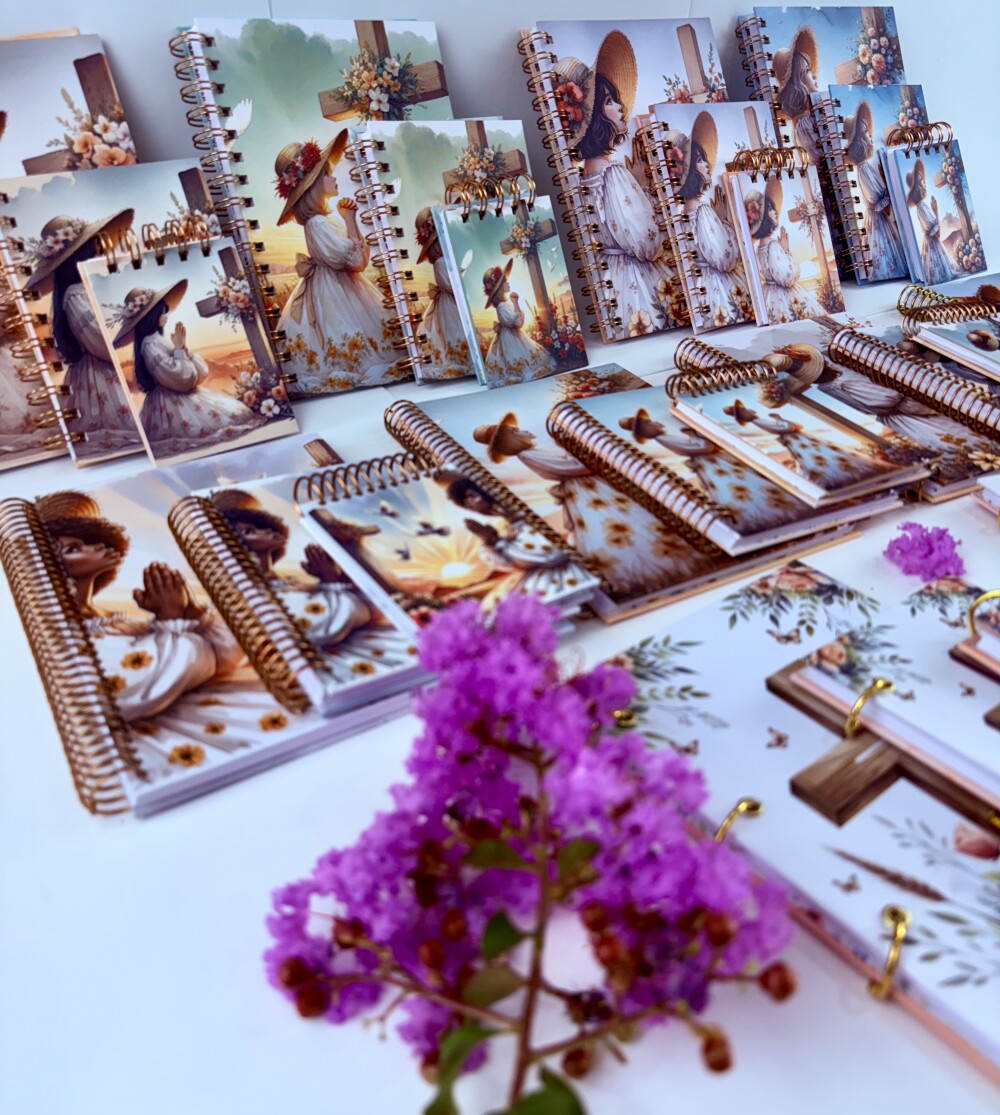 Kit Caderno cristão encadernado