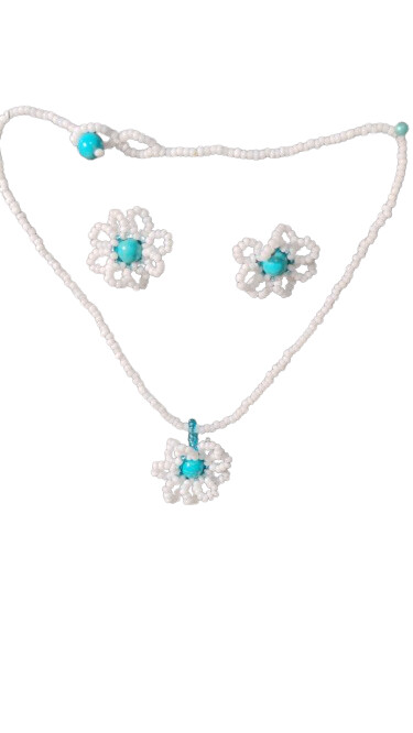Conjunto Flor Miçangas