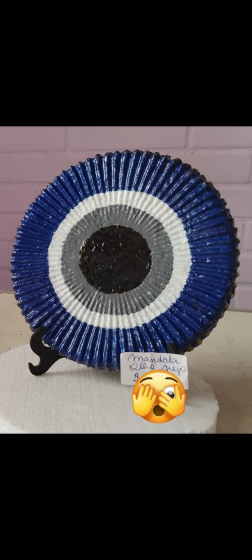 Mandala Olho grego de mesa