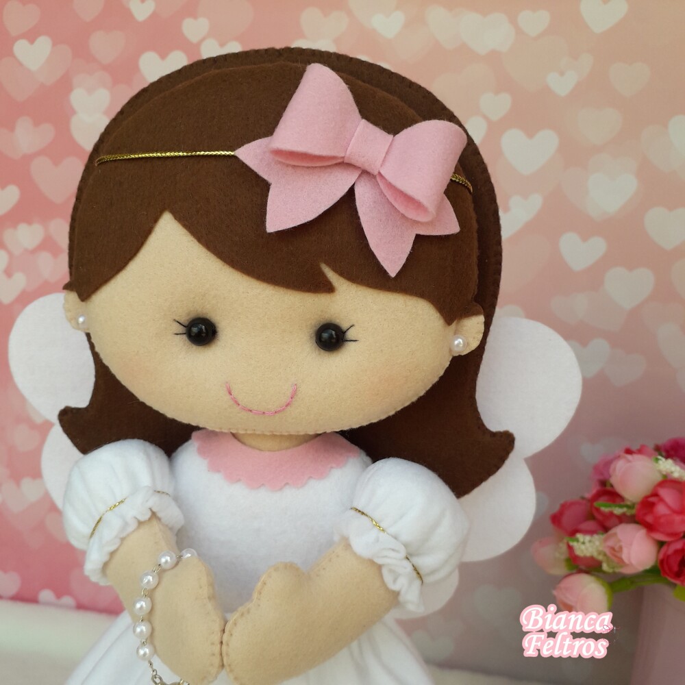 Boneca anjinha batizado