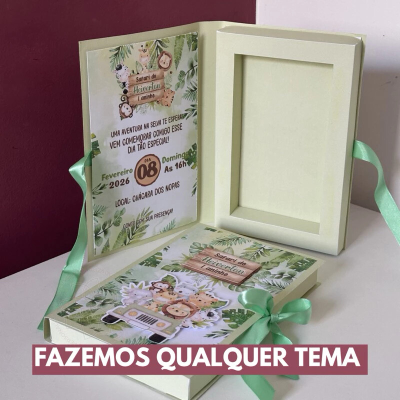 CONVITE LIVRO (Fazemos qualquer tema)