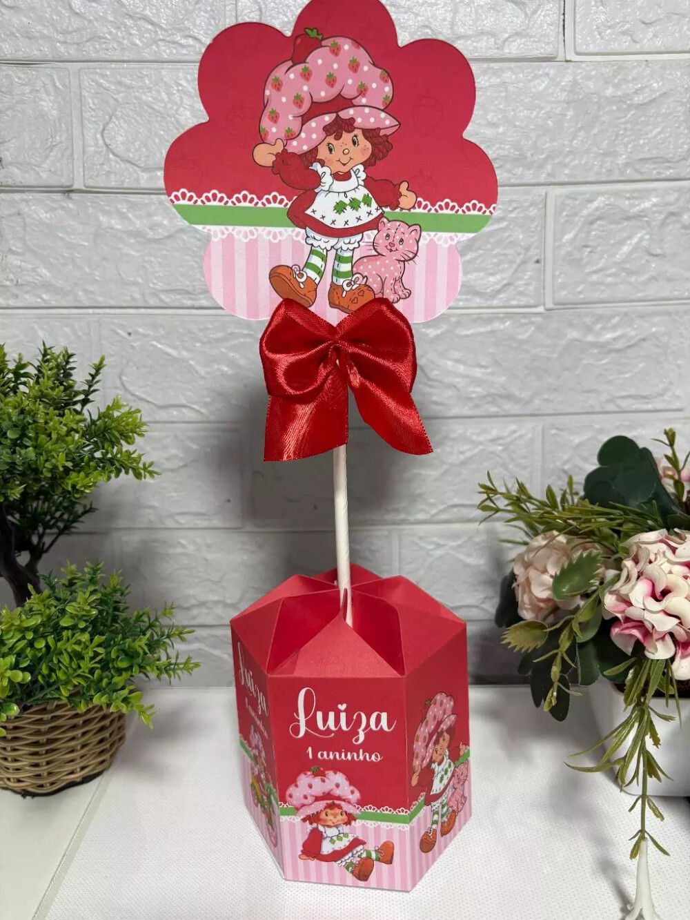 Centro de Mesa SEXTAVADO Personalizado Para Festa Lembrancinha (T