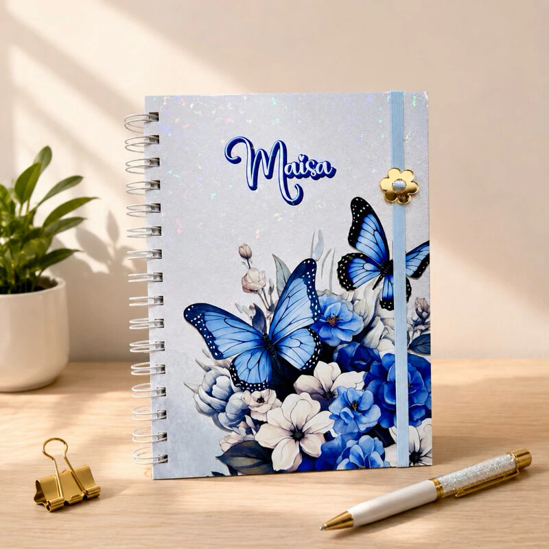 Caderno Personalizado A5| Caderno com nome A5 | TODOS OS TEMAS VO