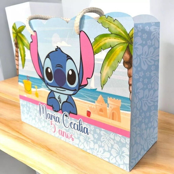 Sacolinha Personalizado (todos os Temas) 20X15X7 Já Colado