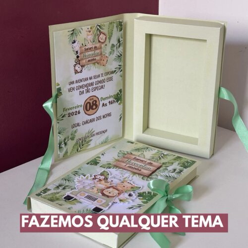 CONVITE LIVRO (Fazemos qualquer tema)