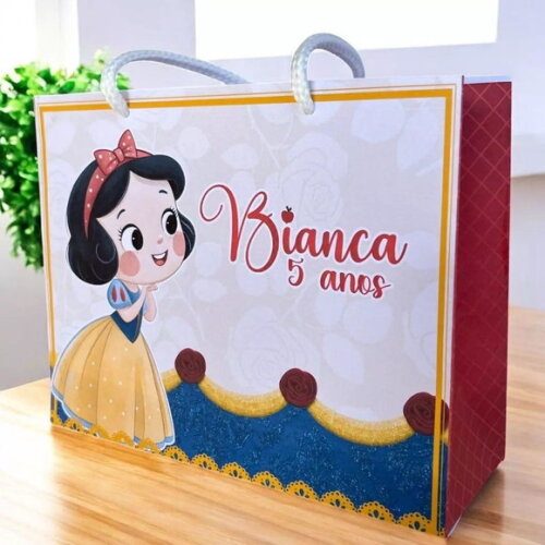 Sacolinha Personalizado (todos os Temas) 20X15X7 Já Colado